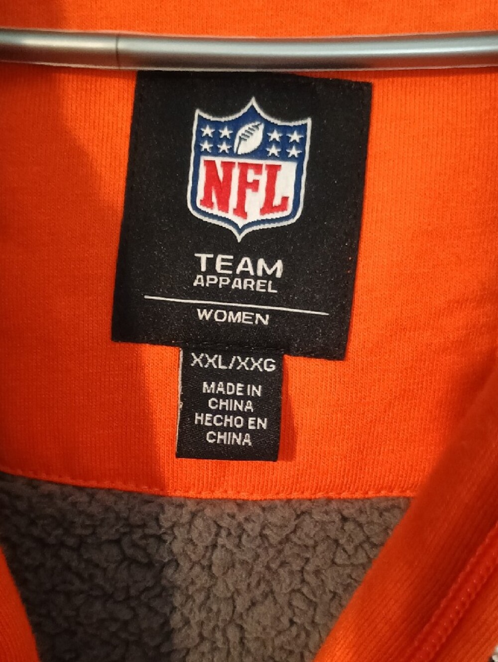 NFL Orange Women's Team Apparel Pullover - Picture 2 of 2
